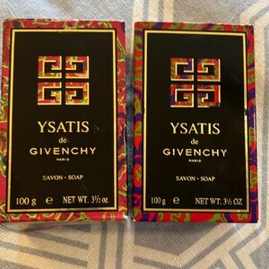 (2) Ysatis de Givenchy vintage Soap. 100g. Net WT. 3.5 oz. Brand new.